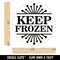 Keep Frozen Freezer Food Storage Self-Inking Rubber Stamp for Stamping Crafting Planners